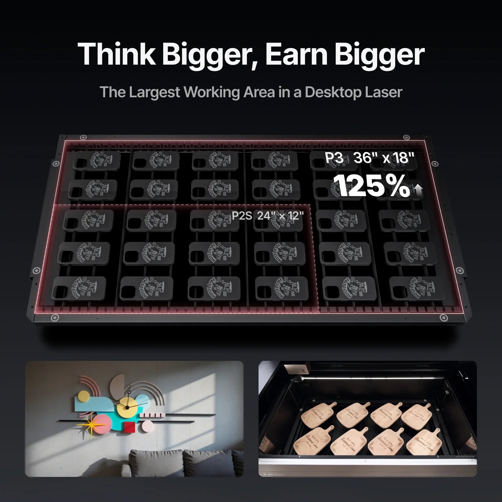 xTool P3 80W CO2 Laser Cutter | Flagship Large Format & Automation