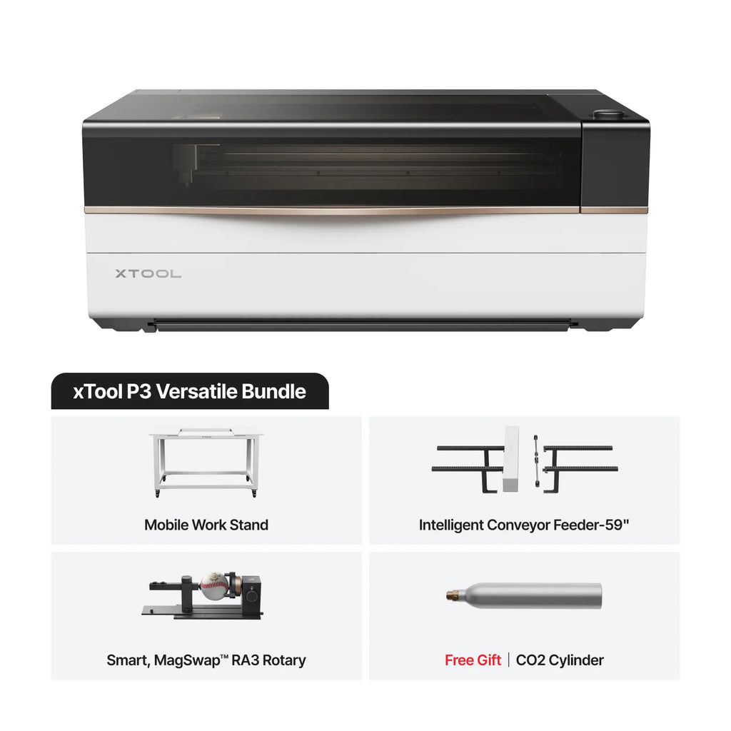 xTool P3 80W CO2 Laser Cutter | Flagship Large Format & Automation