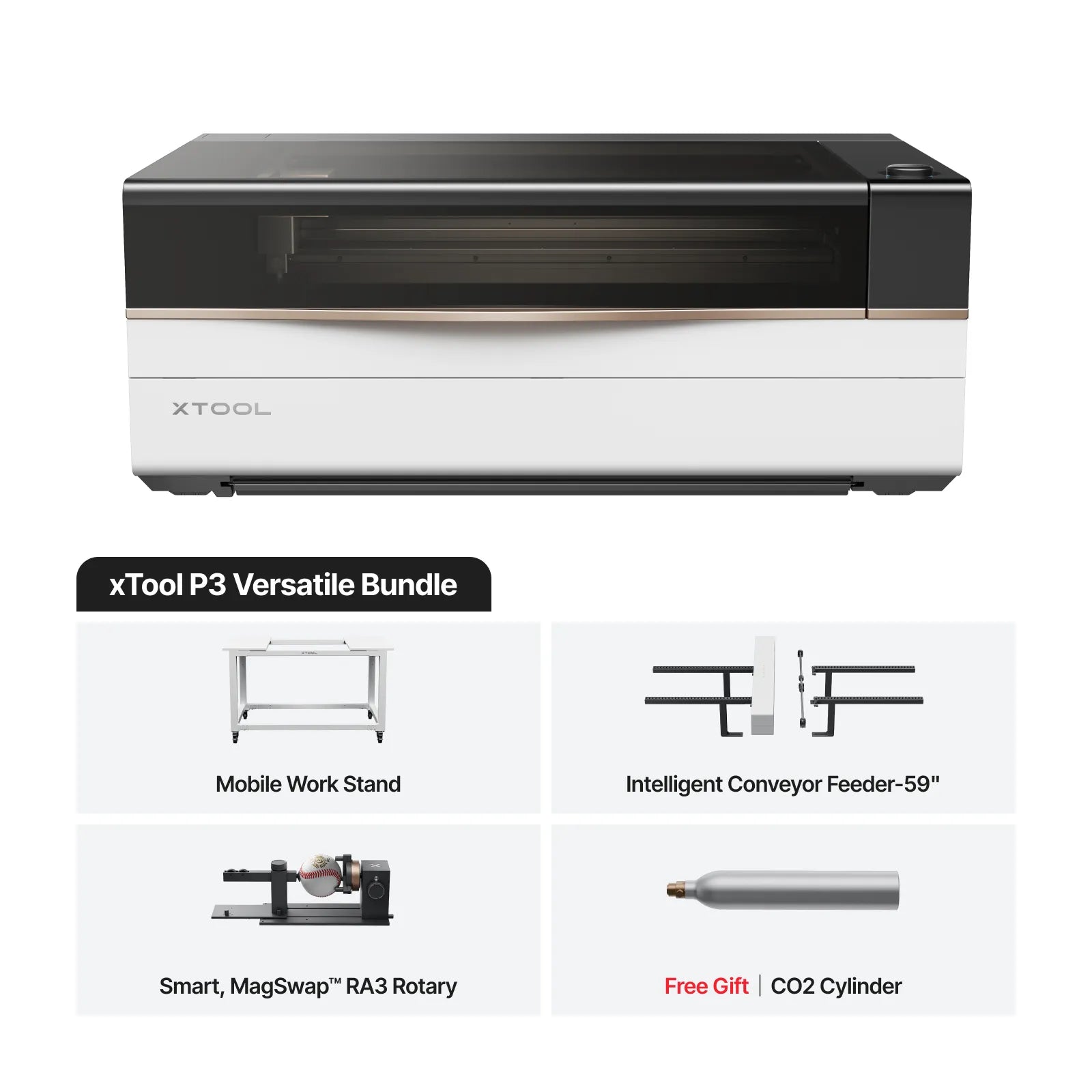 xTool P3 80W CO2 Laser Cutter | Flagship Large Format & Automation